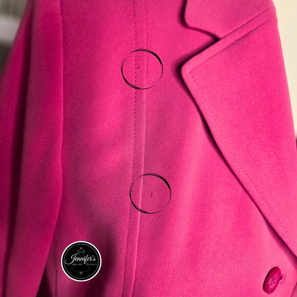 Alfani Petite Hot Pink Fuchsia Four Button Lightweight Blazer Size 10P - Picture 6 of 9